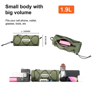 Rhinowalk 2.4 litres étanche <span class=keywords><strong>guidon</strong></span> <span class=keywords><strong>de</strong></span> vélo rouleau Pack TPU avant sac Durable sac <span class=keywords><strong>de</strong></span> vélo pour vélos <span class=keywords><strong>de</strong></span> gravier pour le cyclisme - Product Image 4