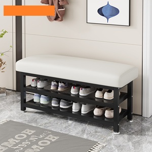 3 Tier <strong>Shoe</strong> <strong>Bench</strong> <strong>for</strong> Entry <strong>Bench</strong> with <strong>Shoes</strong> <strong>Storage</strong> Shelves Metal Mesh <strong>Shoes</strong> Rack - Product Image 4