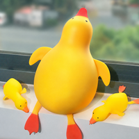 Vente en gros d'usine : Mini jouet canard moelleux jaune mignon et rond, anti-stress, en boîte colorée, unisexe
