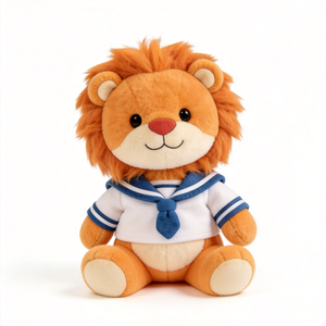 Peluche de León Suave, Juguete de Peluche Personalizado con Tela, Peluche de León Promocional, Muñeco de Peluche de León - Product Image 2