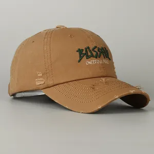 新款四季高品质水洗绣花永远棒球帽太阳帽带定制标志棒球帽