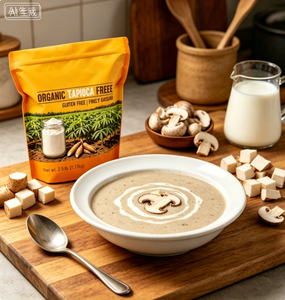 Amidon de tapioca biologique non OGM, <span class=keywords><strong>farine</strong></span> de manioc biologique haute pureté, sans additifs artificiels, sac en vrac - Product Image 5