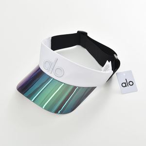 Nouvelle casquette unisexe AL0 dégradée noire et blanche avec visière solaire étendue, visière rigide et visière ouverte pour la protection UV en extérieur et le yoga - Product Image 4