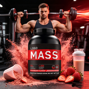 Poudre de protéines JBY Chocolate <span class=keywords><strong>Serious</strong></span> <span class=keywords><strong>Mass</strong></span> Weight Gainer, formule de protéines aromatisée pour les compléments sportifs - Product Image 1