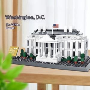 Blocs de construction OEM Maison Blanche Washington DC, architecture célèbre, plastique ABS, échelle 1:1, kit de modèle de construction éducatif - Product Image 1