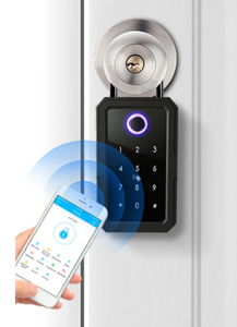 Smart Key Lock Box with Fingerprint Tuya APP Control Password IC Card Unlock Steel <strong>Security</strong> Safe Anti-Theft Feature - Product Image 4