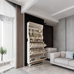 Mueble <span class=keywords><strong>de</strong></span> Entrada Moderno para Pasillo, Perchero <span class=keywords><strong>de</strong></span> Madera <span class=keywords><strong>de</strong></span> 39.4'' <span class=keywords><strong>de</strong></span> Ancho con <span class=keywords><strong>Banco</strong></span> y Almacenamiento para Zapatos, <span class=keywords><strong>Precio</strong></span> <span class=keywords><strong>de</strong></span> Mayoreo - Product Image 3