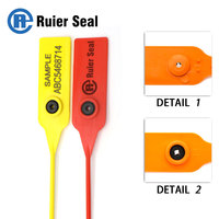 Sceau de sécurité en plastique REP004 à serrage progressif 500mm/650mm, étiquettes de sécurité en plastique numérotées personnalisées