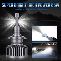 Ampoules de phare LED G65, version améliorée 2020, puces LED à double matrice, ampoule de phare H7 11000lm 65W 5500K blanc, ampoules LED H11