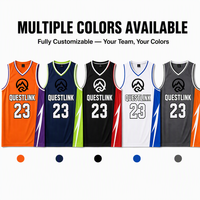Maillot de basketball personnalisé par sublimation, séchage rapide, uniforme d'équipe, faible MOQ, respirant, avec logo, nom et numéro personnalisés