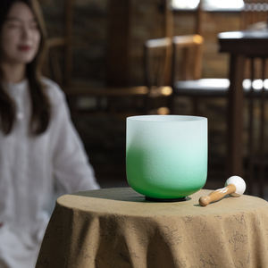 Bols chantants en cristal de quartz dégradé <span class=keywords><strong>Aria</strong></span> de 7 pouces de Jinfang pour la guérison sonore, le bain et la méditation - Product Image 5