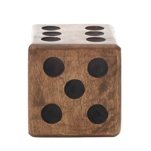 Dés en bois faits à la main pour jeux de société et jeux de table, dés de jeu en bois naturel, dés décoratifs en bois pour jeux en famille - Product Image 1