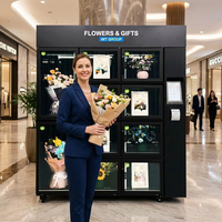 Máquina Expendedora Inteligente de Flores Frescas con Refrigeración Automática 24H, 10 Puertas de Acero, Pantalla Táctil y SDK