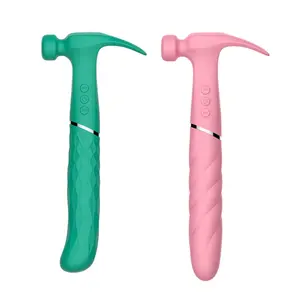 Tiktok Waterproof Clitoral Stimulator Vibrator Hammer Sex Toys Silicone Pussy Massage Dildo Hammer Vibrator For Women