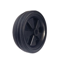 Roues en caoutchouc massif de diamètre 120 mm pour lit bébé, poussette, chariot à bagages d'hôtel
