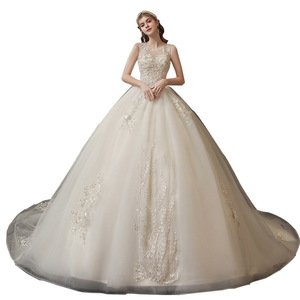 Wedding Dress Strapless Off Shoulder Spaghetti Strap Lace Natural Waistline Simple French Style Floor Length Bridal Gown - Product Image 5