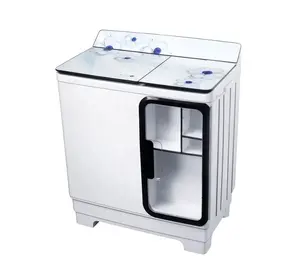 Mesin cuci rumah portabel Mini bak ganda semi-otomatis mesin cuci atas listrik