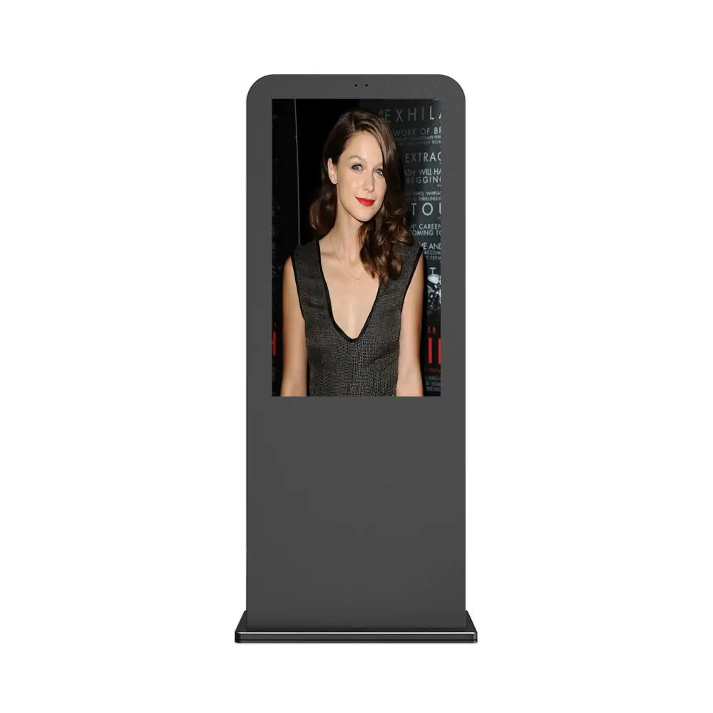 43 inch vertical 2000nits sunlight visible waterproof outdoor lcd totem with AR glass