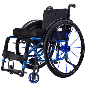 Fauteuil roulant pliable en alliage d'aluminium léger pour usage sportif - Product Image 2