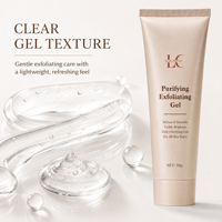 Gel Exfoliant Purifiant Doux et Blanchissant à Formule Naturelle Bio à Base de Plantes pour Éliminer les Cellules Mortes et la Saleté des Pores (Marque Privée)