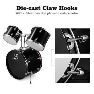 HUASHENG למבוגרים מלא גודל 5 חתיכה תוף סט כלי קשה <span class=keywords><strong>9</strong></span> רובדי צפצפה עץ פגזי חומר למתחילים חשמלי תוף ערכות - Product Image 5