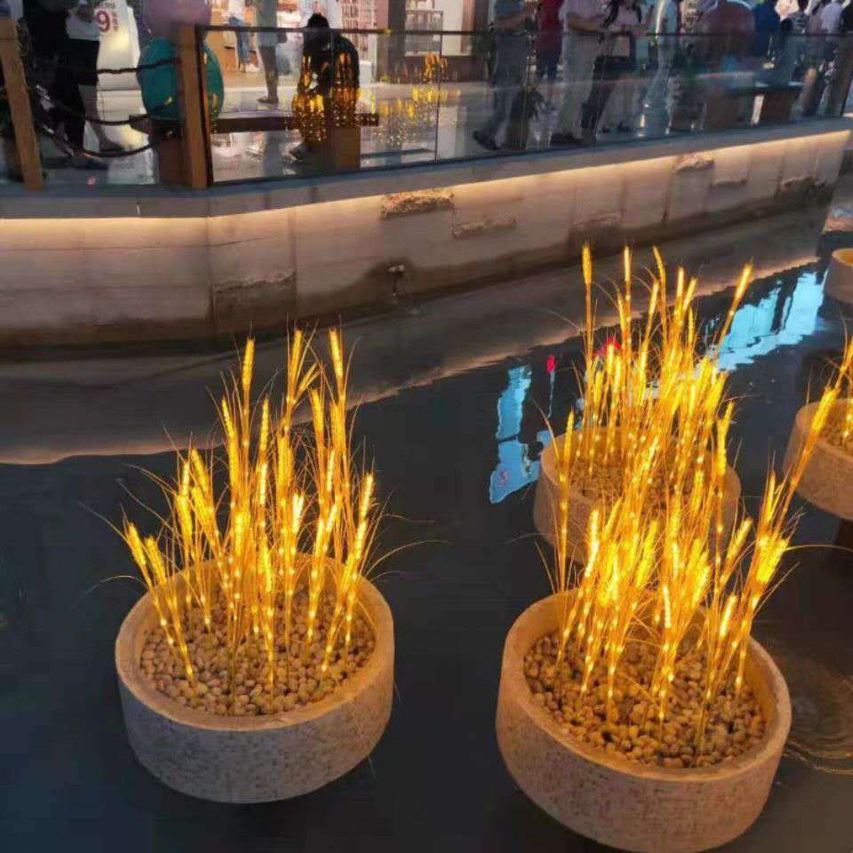 New IP65 Waterproof LED Solar Lawn Light Reed Ground Plugged Luminous Garden Decoration Wheat Ear Rice Straw Ear Lamp Landscape · image 4