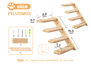 Árbol para Gatos de Madera de Nuevo Diseño, Centro de Actividades para Gatos Montado en la Pared, Venta al por Mayor - Product Image 2