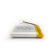 Baterai Li-Polymer Isi Ulang Berkualitas Tinggi OEM 703440 3.7V 1000mAh untuk Kunci Pintar Dengan UN38.3/UL1642/UL2054