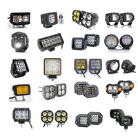 LED-Arbeitsleuchte Weiß Stroboskop 12V Nebelscheinwerfer Zweifarbiges Notfall-Warnlicht Traktor LKW Offroad Modell BS-D057 64W