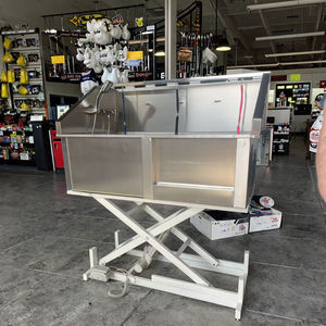 Bañeras para Perros de Acero Inoxidable, Equipo de Limpieza para Animales, Sets de Aseo Portátiles con Puerta Izquierda - Product Image 6