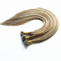 Extensions de cheveux en micro-perles à double trame, cheveux humains européens, vente en gros