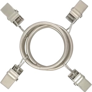 Curtain Ring Clips Iron Matte Silver Round Anti Rust For Suspension Curtains 25MM 32MM 35MM 38MM 45MM 50MM - Product Image 1