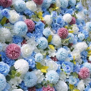 Elegante Combinación de Hortensias y Rosas Azules para Decoración de Interiores, Ceremonias y Sesiones de Fotos - Product Image 1