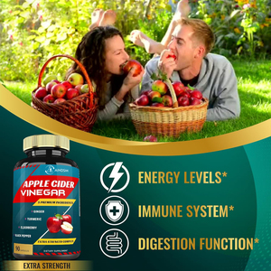 Venta caliente Vinagre de sidra de manzana vitamina saúco cápsulas veganas delgadas cápsula Control de peso desintoxicación promover cápsula digestiva - Product Image 6