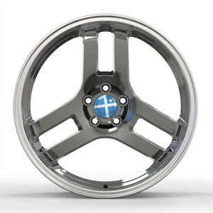 Cerchio in Lega Forgiata Classico a 3 Razze Argento Lucido 17 18 19 Pollici per <span class=keywords><strong>Auto</strong></span> <span class=keywords><strong>JDM</strong></span> ad Alte Prestazioni Fornitura Diretta dalla Fabbrica DOT - Product Image 5