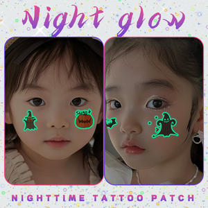 Venta al por mayor temporal FIESTA DE Halloween araña colorida <span class=keywords><strong>bruja</strong></span> sangre murciélago boca impermeable tatuaje plantilla linda mujer tatuaje pegatina - Product Image 3