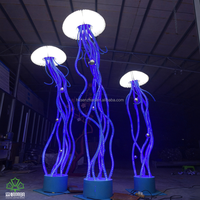 Senzhao Éclairage Décoratif : Lampe Sculpture Pieuvre Extérieure Personnalisable, Tendance, Étanche, Lumières LED à Motifs