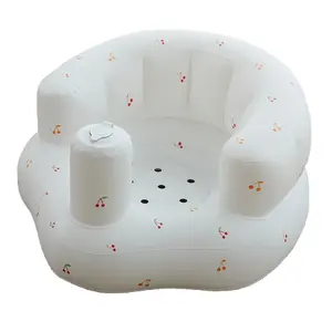 2023 Hot Sale PVC Bad hocker Baby Training Tragbares Klapp spielzeug Kleines Sofa Baby Aufblasbarer Sitz