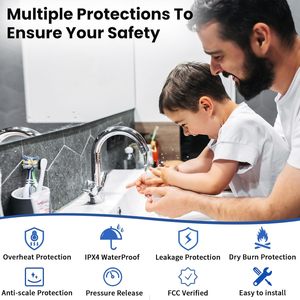 <span class=keywords><strong>Chauffe</strong></span>-<span class=keywords><strong>eau</strong></span> <span class=keywords><strong>électrique</strong></span> à réservoir, <span class=keywords><strong>chauffe</strong></span>-<span class=keywords><strong>eau</strong></span> instantané sous évier avec soupape de <span class=keywords><strong>d</strong></span>égagement de pression, affichage numérique pour cuisine, camping-car - Product Image 4