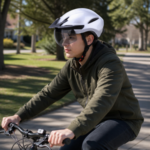 Factory Direct <strong>Bike</strong> <strong>Helmet</strong> PC EPS Anti Mosquito Lining with Detachable Brim Safety for Cycling Riding - Product Image 2