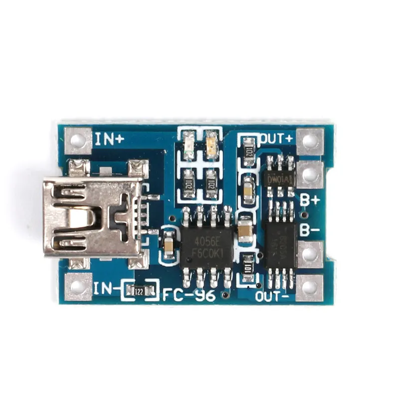 MICRO/MINI/Type-C 1A lithium battery charging module TP4056 USB charging protection combo
