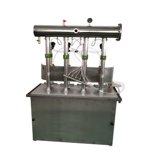 <span class=keywords><strong>Machine</strong></span> de remplissage semi-automatique à 4 têtes pour boissons gazeuses, vin mousseux, bière, eau gazeuse, liquides, avec mélangeur - Product Image 4