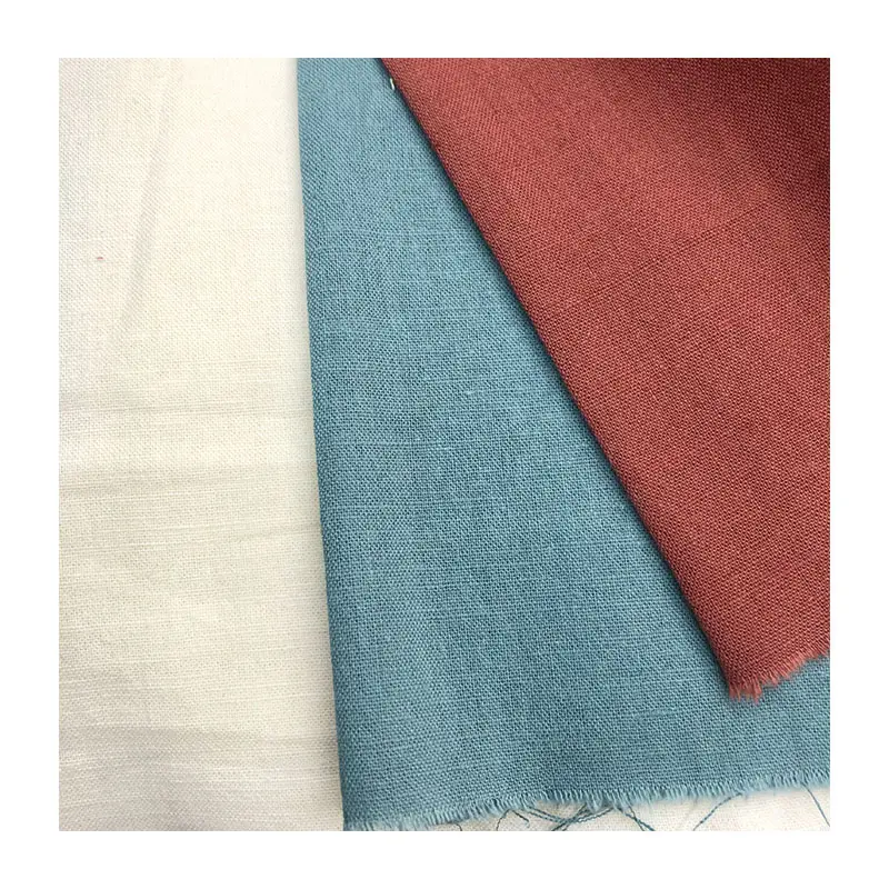 Новый продукт 55% хлопок 45% льняной ткани 160GSM сплетенная равнина ткань для платья ткань из льна и хлопка