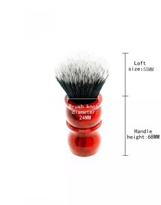 Pennello <span class=keywords><strong>da</strong></span> <span class=keywords><strong>Barba</strong></span> YAQI 24MM in Marmo Rosso, Pennello Tuxedo per Uomo - Product Image 6