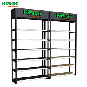Magasin de pièces automobiles Rack en métal avec couches réglables et logo d'éclairage personnalisé - Product Image 6