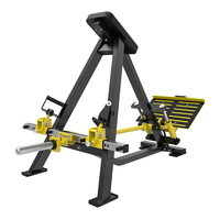 Máquina de remo comercial Brtw con barra en T lineal, carga de discos, remo inclinado para entrenamiento de espalda, equipo de gimnasio de alta resistencia