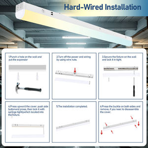 Tube linéaire LED de haute qualité, bande lumineuse en PC/acier inoxydable DLC, certifié, garantie 5 ans, haute luminosité, éclairage intérieur - Product Image 3