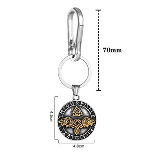 Porte-clés Viking en alliage de zinc avec pendentif animal, cadeau unisexe, breloque - Product Image 2