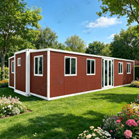 Maison préfabriquée isolée écologique FLKT, maison de luxe en conteneur extensible de 20 pieds, maison pliable portable, mini-maison