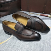 Nouveaux Mocassins Penny Quotidiens 2026 pour Hommes en Cuir Véritable – Chaussures Classiques à Enfiler pour Tenues Décontractées et Bureau